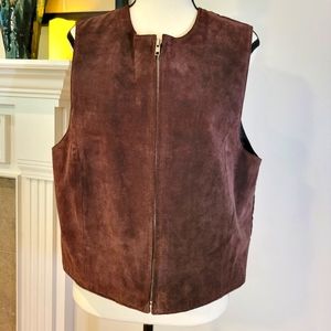 Marsh Landing Suede, Zip Front  Vest